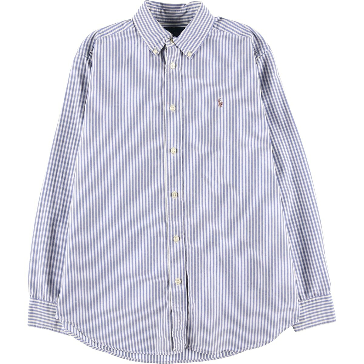 古着 ラルフローレン Ralph Lauren 長袖 ボタンダウンストライプシャツ レディースL相当 /eaa459078 【中古】 【260205】 【DL2603-RL】 【ADEL/アデル】 ホワイト系 春夏秋冬