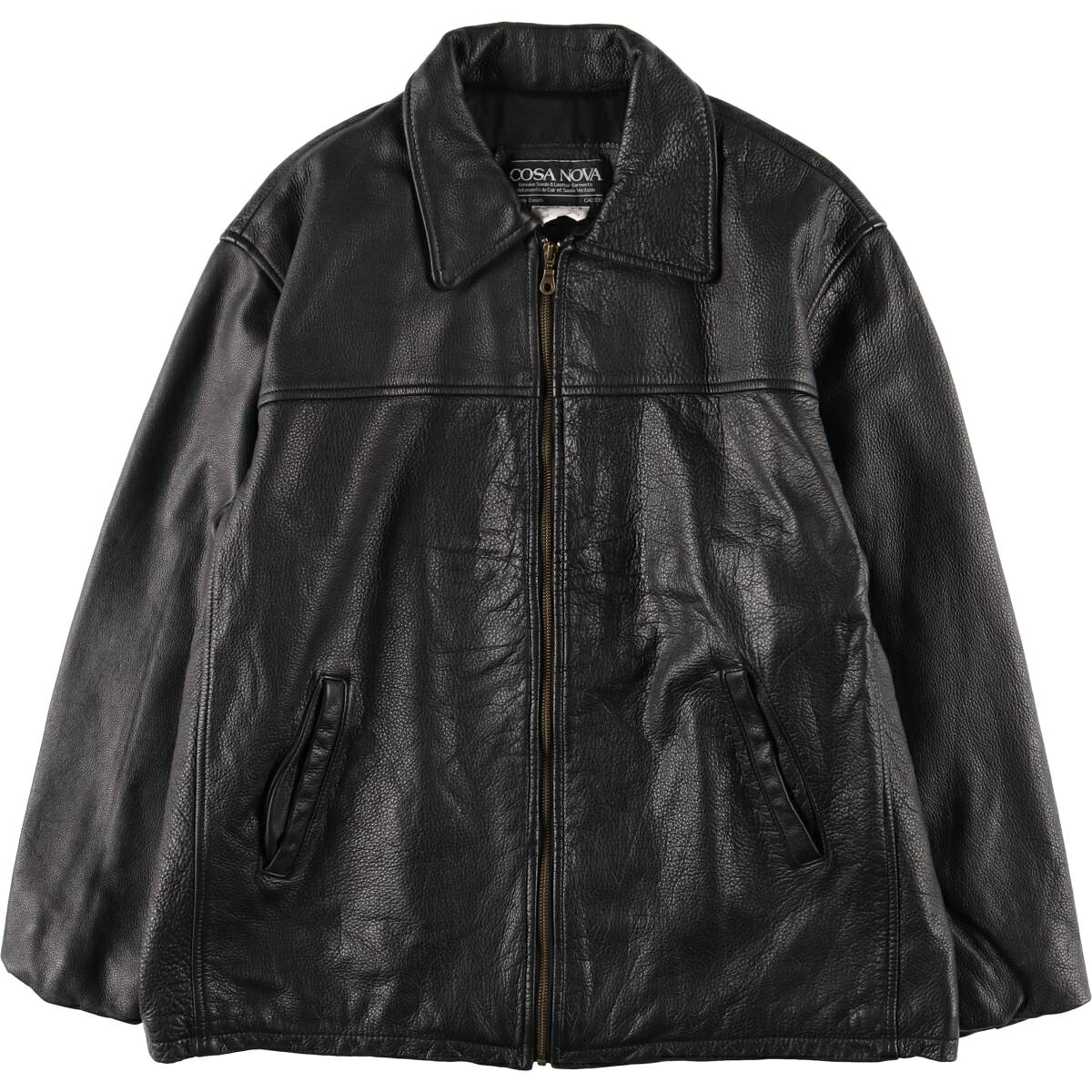古着 COSA NOVA スイングトップタイプ レザーブルゾン カナダ製 メンズXL相当 /eaa459105 【中古】 【260125】