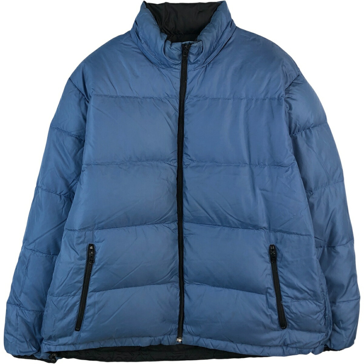 古着 90'S ランズエンド LANDS' END リバーシブル グースダウンジャケット メンズXL相当 ヴィンテージ /eaa459146 【中古】 【260126】 【NH-2508】 ブルー系 春秋冬