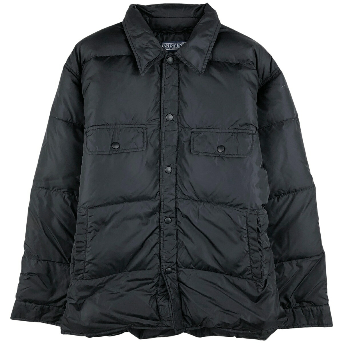 古着 80~90'S ランズエンド LANDS' END グースダウンジャケット メンズM相当 ヴィンテージ /eaa459148 【中古】 【260125】 【NH-2508】 ブラック系 春秋冬