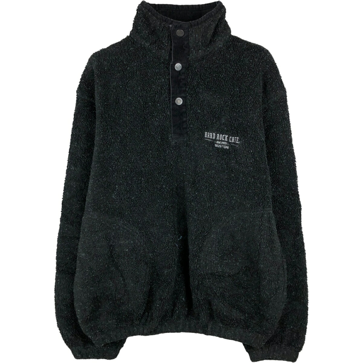 古着 ハードロックカフェ Hard Rock CAFE ハーフスナップ フリースプルオーバー メンズM相当 /eaa459276 【中古】 【260126】 【NH-2508】 【SS2606_10】｜古着屋JAM