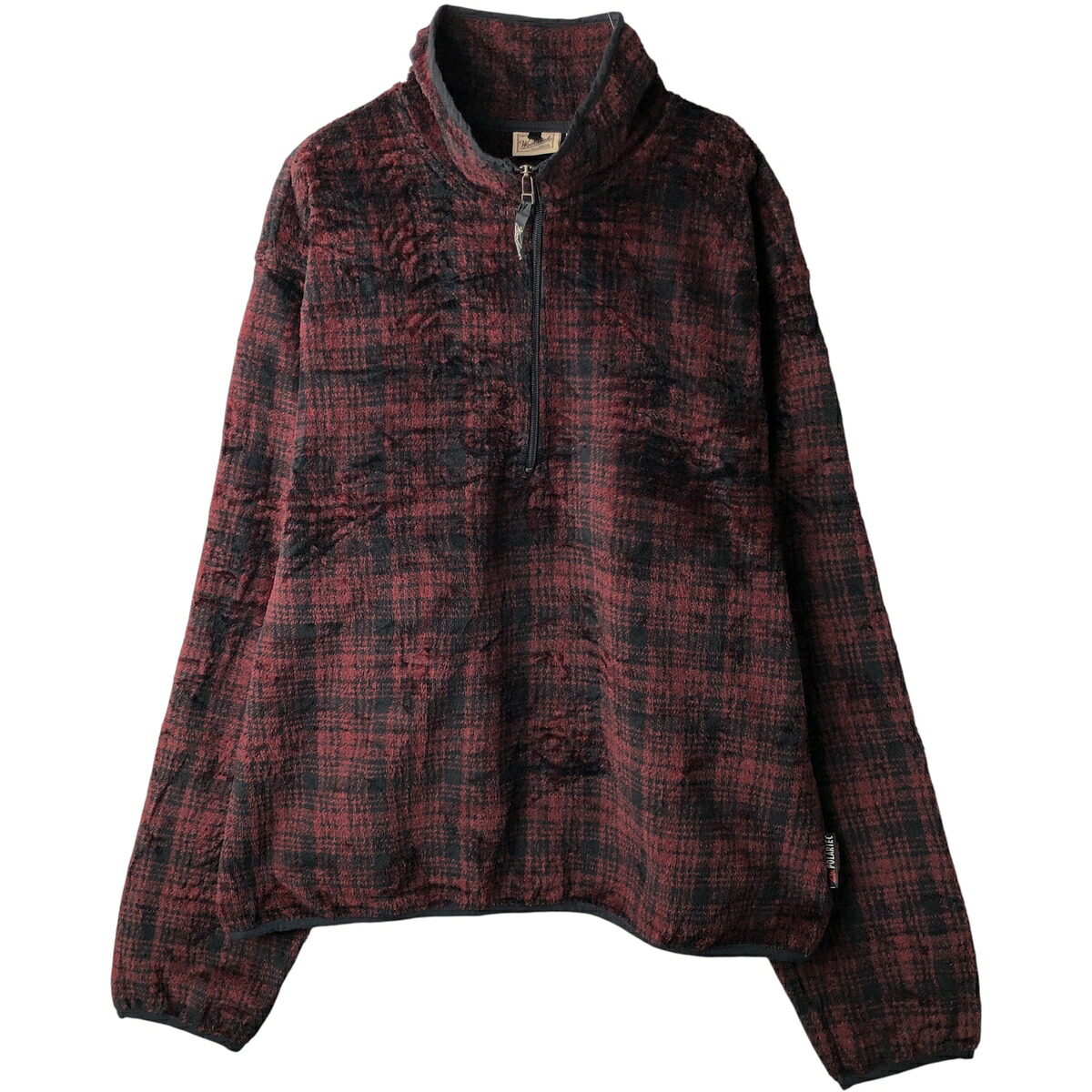 古着 00'S ウールリッチ WOOLRICH チェック柄 ハーフジップ フリースプルオーバー USA製 メンズXL相当 /eaa459287 【中古】 【260127】 【NH-2508】 レッド系 春秋冬 9,698円