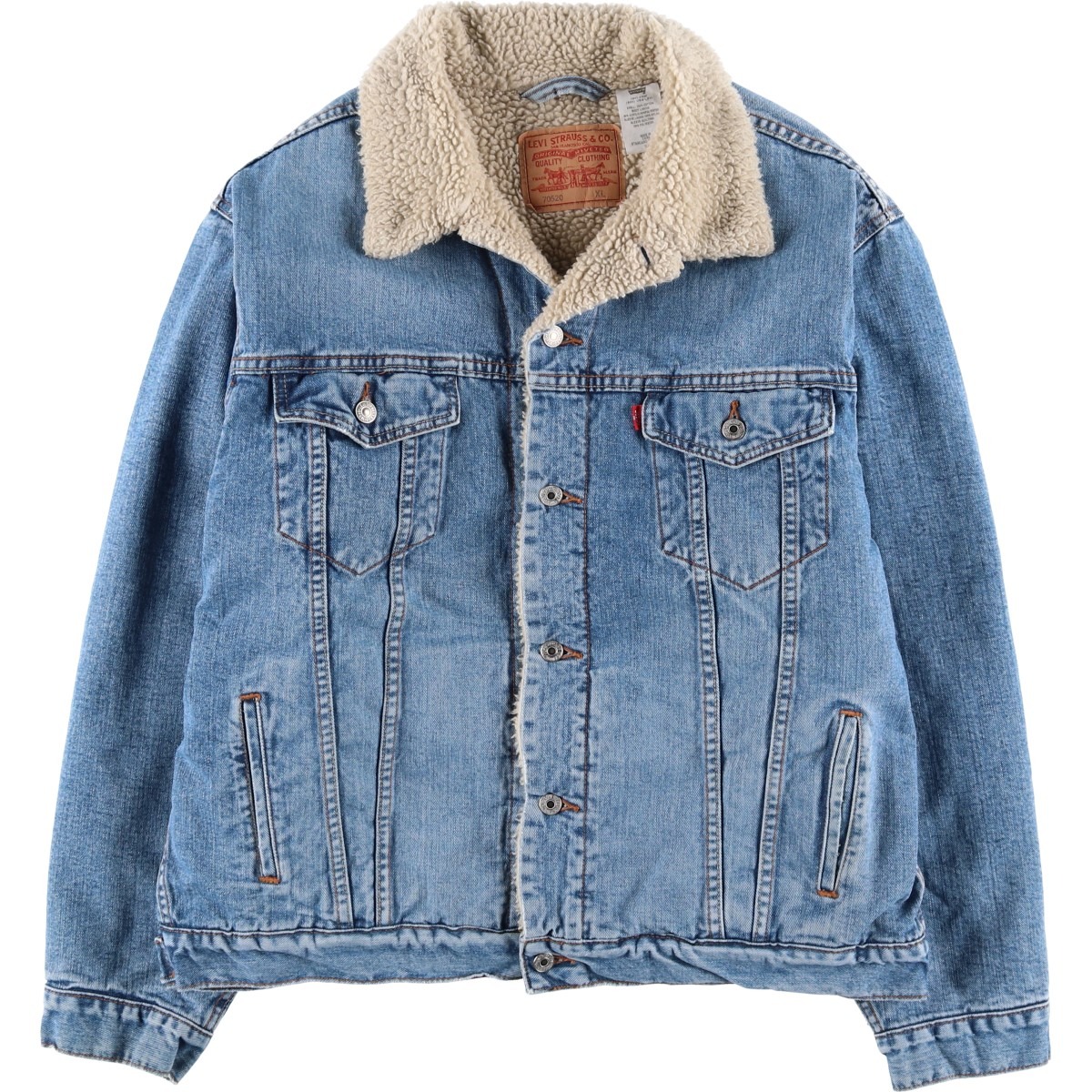 古着 リーバイス Levi's STANDARD TRUCKER 中綿入り デニムボアジャケット メンズXL相当 /eaa459305 【中古】 【260131】 ブルー系 春秋冬 8,026円