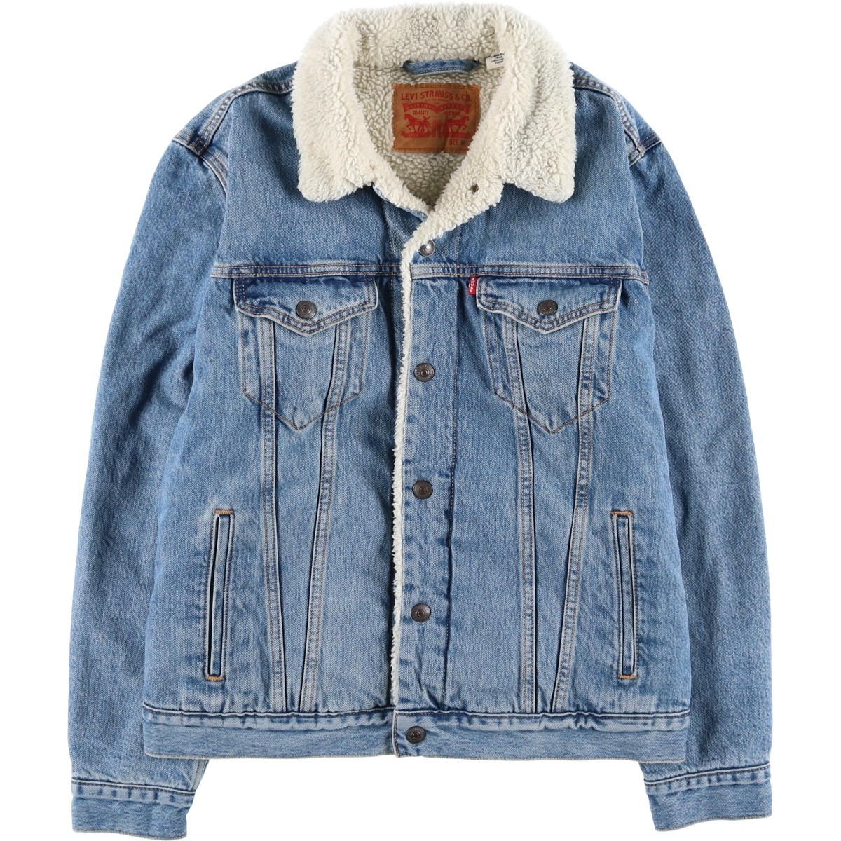 古着 リーバイス Levi's 中綿入り デニムボアジャケット メンズM相当 /eaa459310 【中古】 【260126】 ブルー系 春秋冬