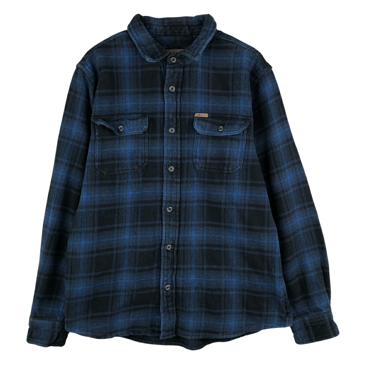 古着 00'S オービス ORVIS オンブレチェック 長袖 ヘビーネルチェックシャツ メンズL相当 /eaa459557 【中古】 【260126】 【NH-2508】 ブルー系 春夏秋冬