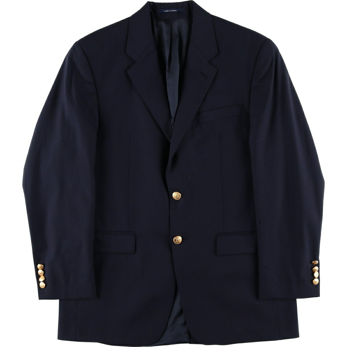 古着 ラルフローレン Ralph Lauren LAUREN ローレン 紺ブレザー テーラードジャケット カナダ製 メンズM相当 /eaa459665 【中古】 【260131】 【DL2603-RL】 【SS2606_10|古着屋JAM