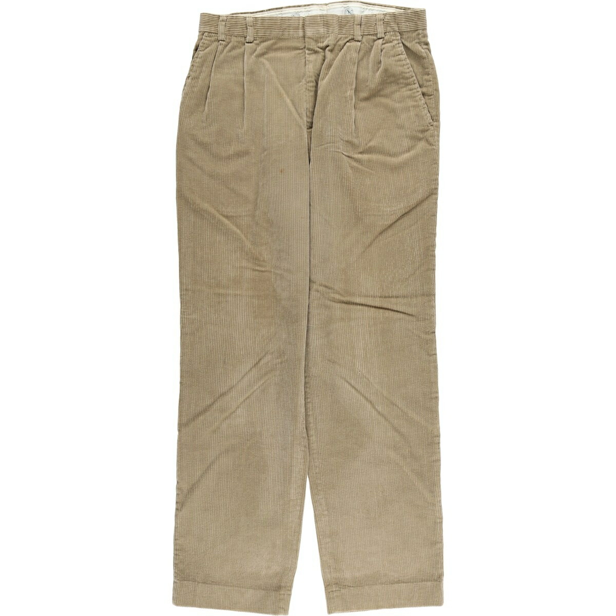 古着 80~90'S エディーバウアー Eddie Bauer 黒タグ ツータック 太畝 コーデュロイパンツ メンズw34相当 /eaa459737 【中古】 【260127】 ベージュ系 春夏秋冬