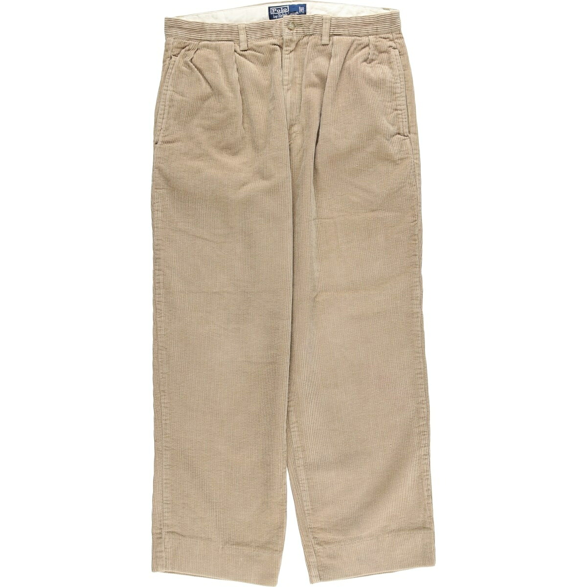 古着 ラルフローレン Ralph Lauren POLO by Ralph Lauren ANDREW PANT ツータック コーデュロイパンツ メンズw33相当 /eaa459792 【中古】 【260129】 ベージュ系 春夏秋冬