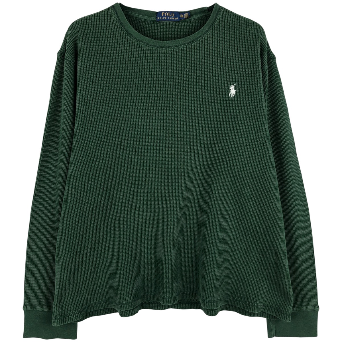 古着 ラルフローレン Ralph Lauren POLO RALPH LAUREN サーマルロンT ワッフル メンズXXL相当 /eaa459926 【中古】 【260124】 【NH-2508】 グリーン系 春夏秋
