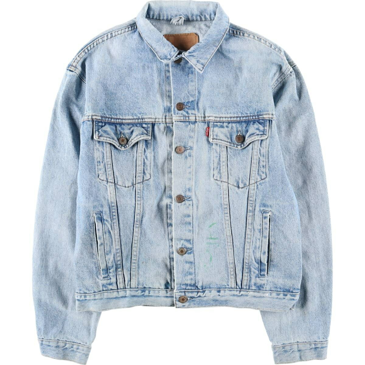 古着 リーバイス Levi's ユーロモデル デニムジャケット Gジャン 英国製 メンズM相当 /eaa459986 【中古】 【260130】 ブルー系 春秋冬