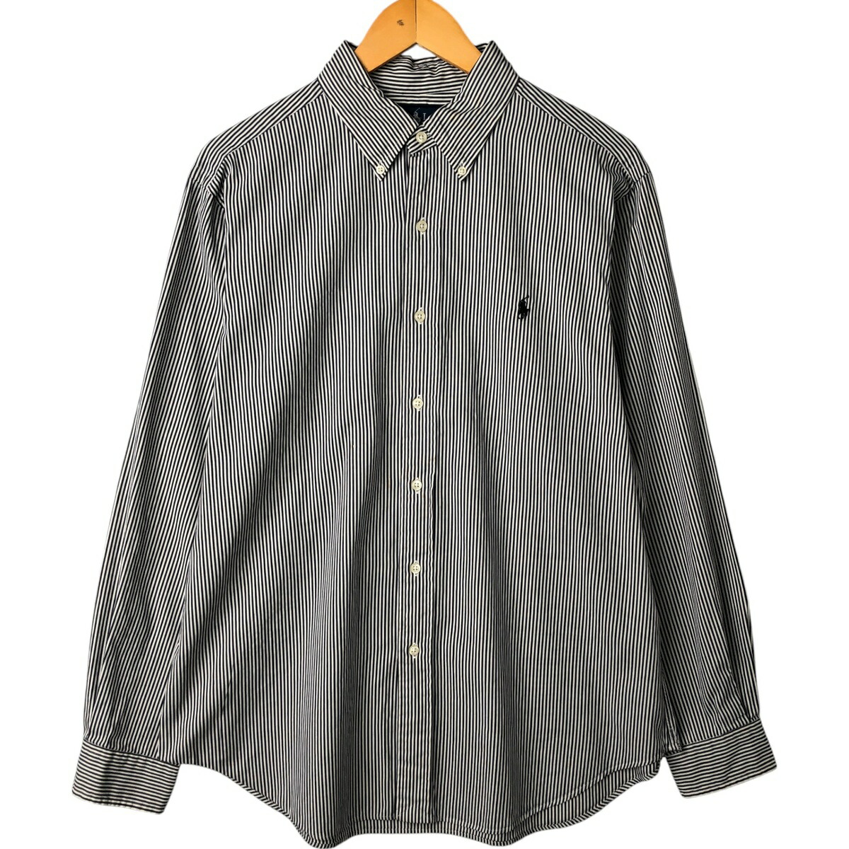 古着 ラルフローレン Ralph Lauren CLASSIC FIT クラシックフィット 長袖 ボタンダウンストライプシャツ メンズL相当 /eaa473750 【中古】 【250628】 【SS2603_10】