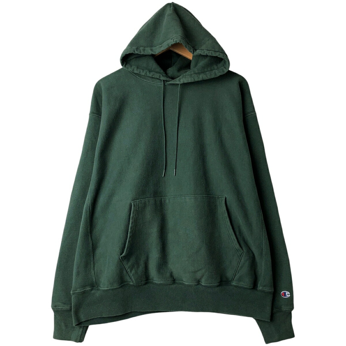 古着 00'S チャンピオン Champion PREMIUM REVERSE WEAVE プレミアムリバースウィーブ スウェットプルオーバーパーカー メンズXL相当 /eaa477285 【中古】 【260309】 グリーン系 春夏秋冬