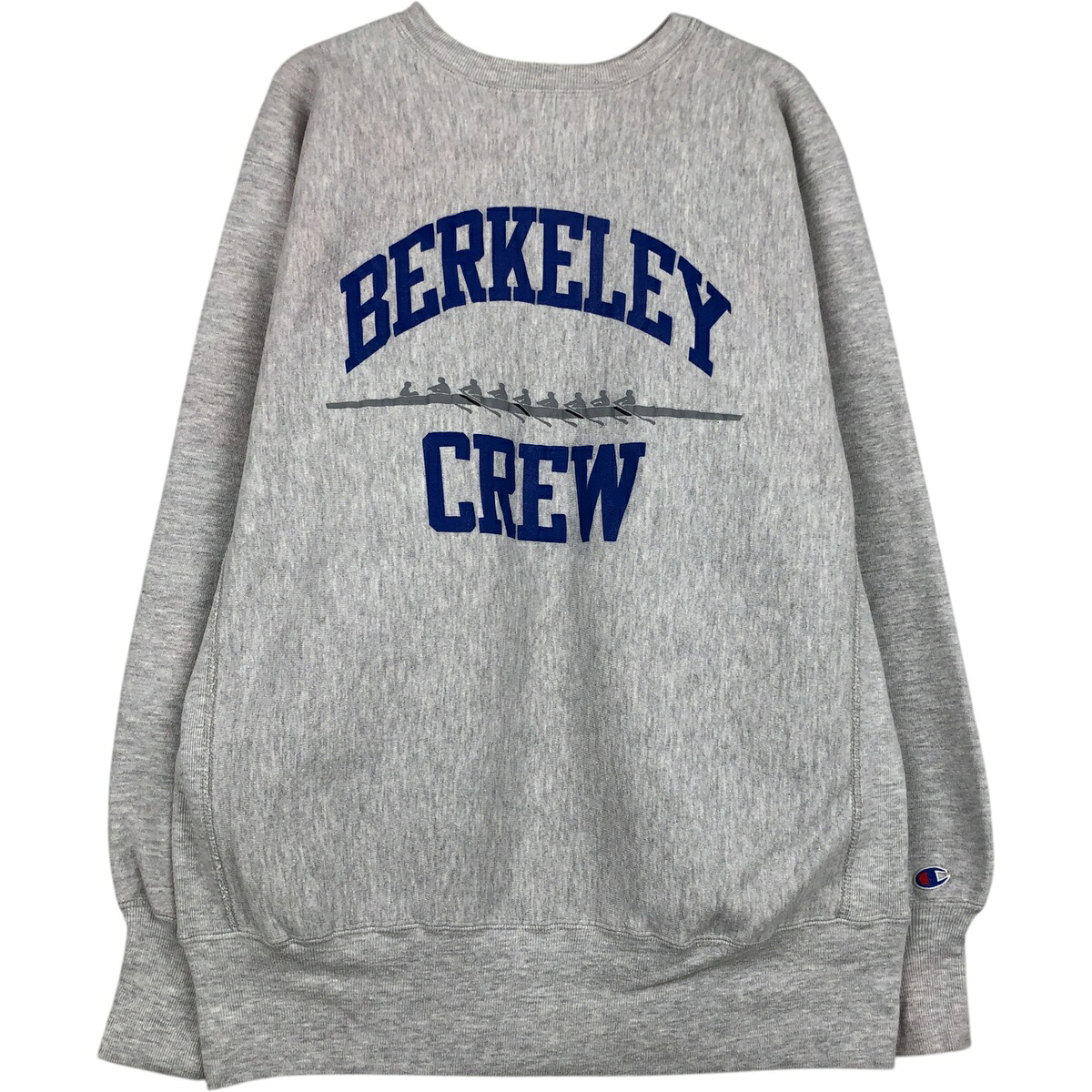 古着 90'S チャンピオン Champion REVERSE WEAVE リバースウィーブ 刺繍タグ 3連プリント カレッジスウェットシャツ トレーナー USA製 メンズXL相当 ヴィンテージ /eaa477384 【中古】 【260302】 グレー系 春夏秋冬