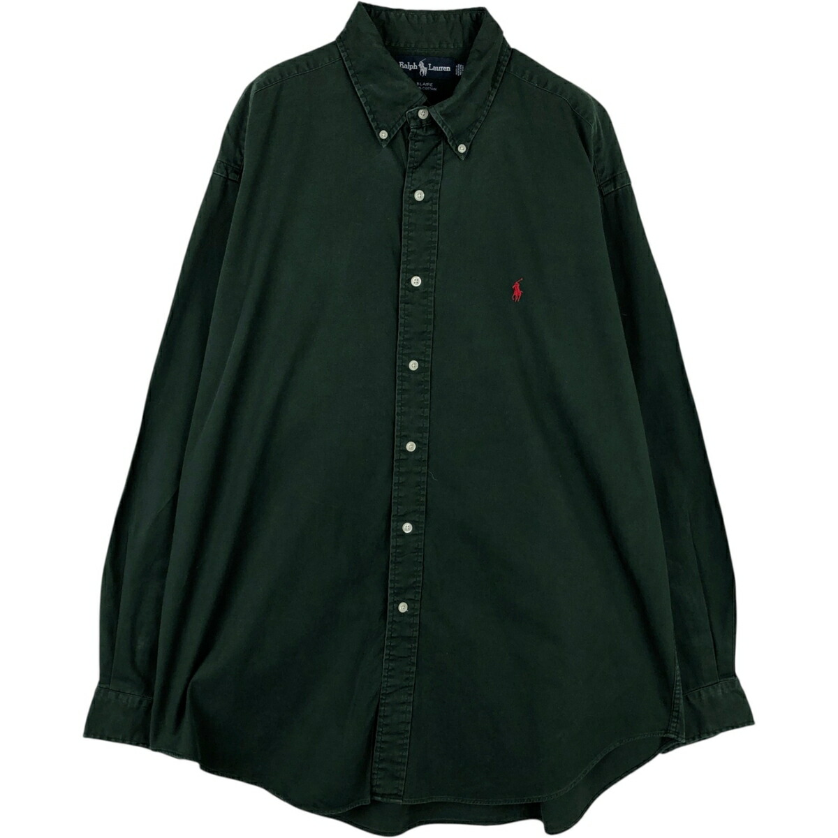 古着 ラルフローレン Ralph Lauren BLAIRE 長袖 ボタンダウンシャツ メンズL相当 /eaa477505 【中古】 【260312】 グリーン系 春夏秋冬
