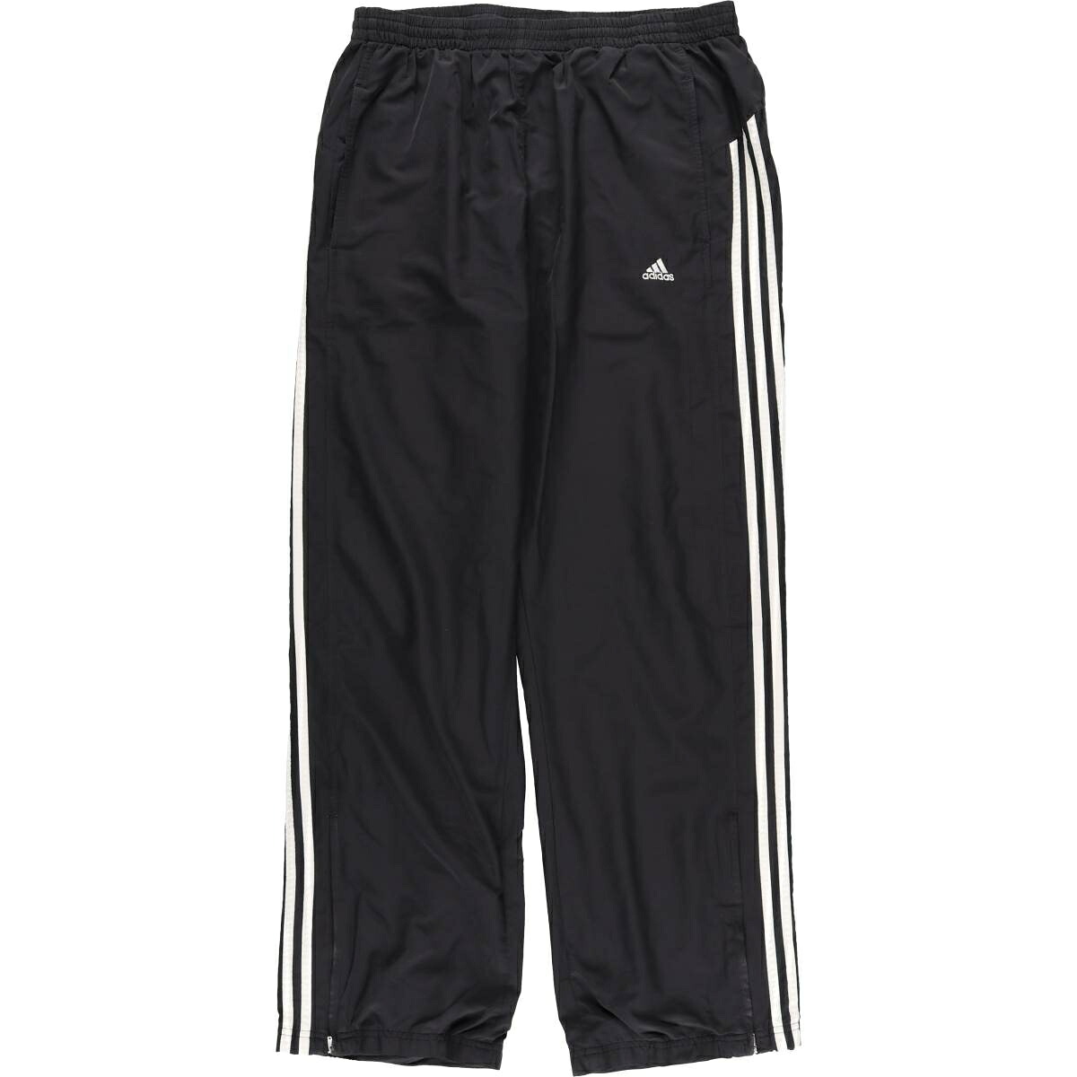 古着 アディダス adidas CLIMA365 ウォームアップパンツ ナイロンパンツ シャカシャカパンツ メンズL相当 /eaa477625 【中古】 【260321】 ブラック系 春夏秋冬