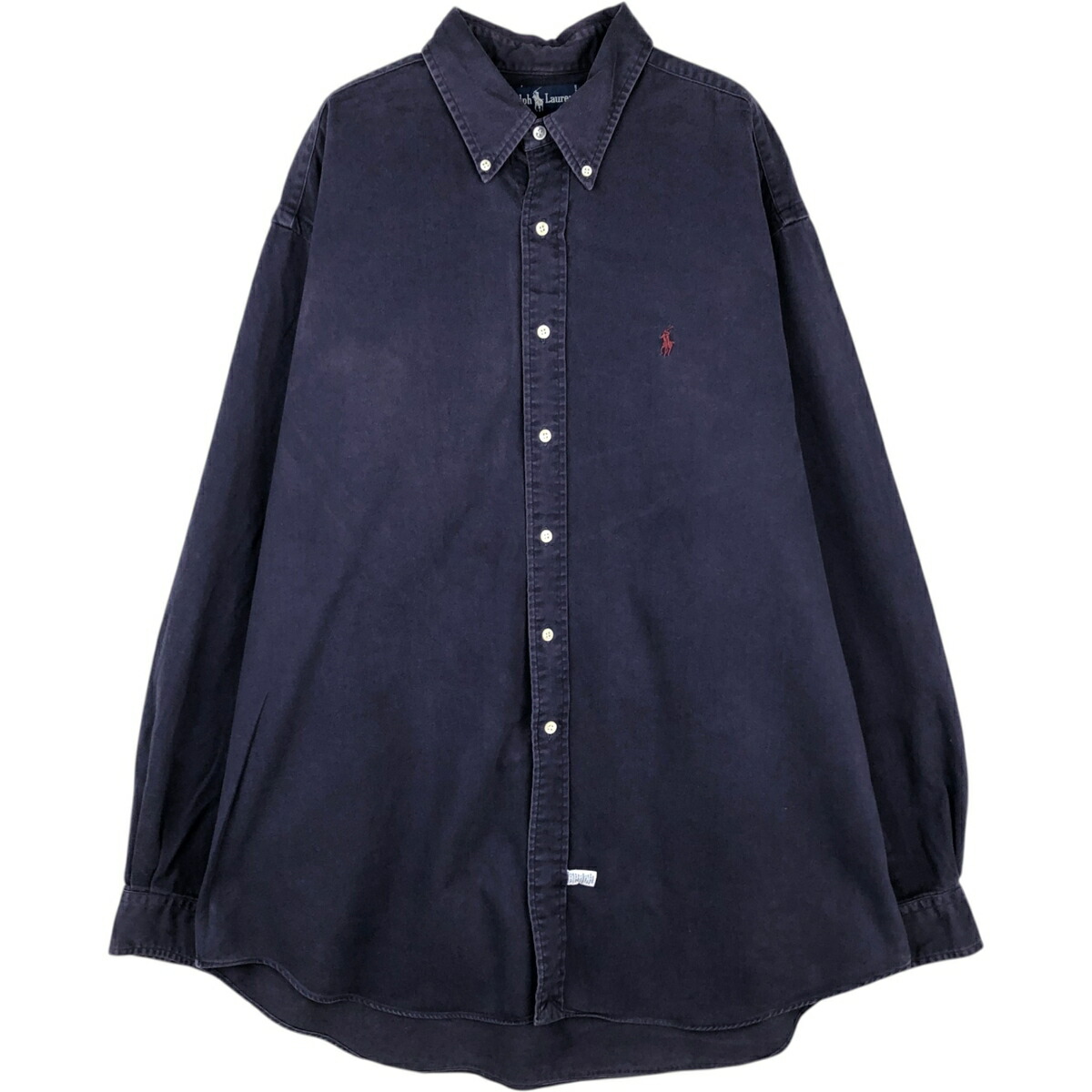 古着 ラルフローレン Ralph Lauren 長袖 ボタンダウン フランネルシャツ メンズXL相当 /eaa477793 【中古】 【260323】 ネイビー系 春夏秋冬
