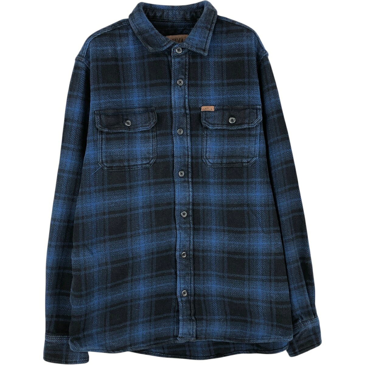 古着 オービス ORVIS 長袖 ヘビーネルチェックシャツ メンズM相当 /eaa477945 【中古】 【260323】 ブルー系 春夏秋冬