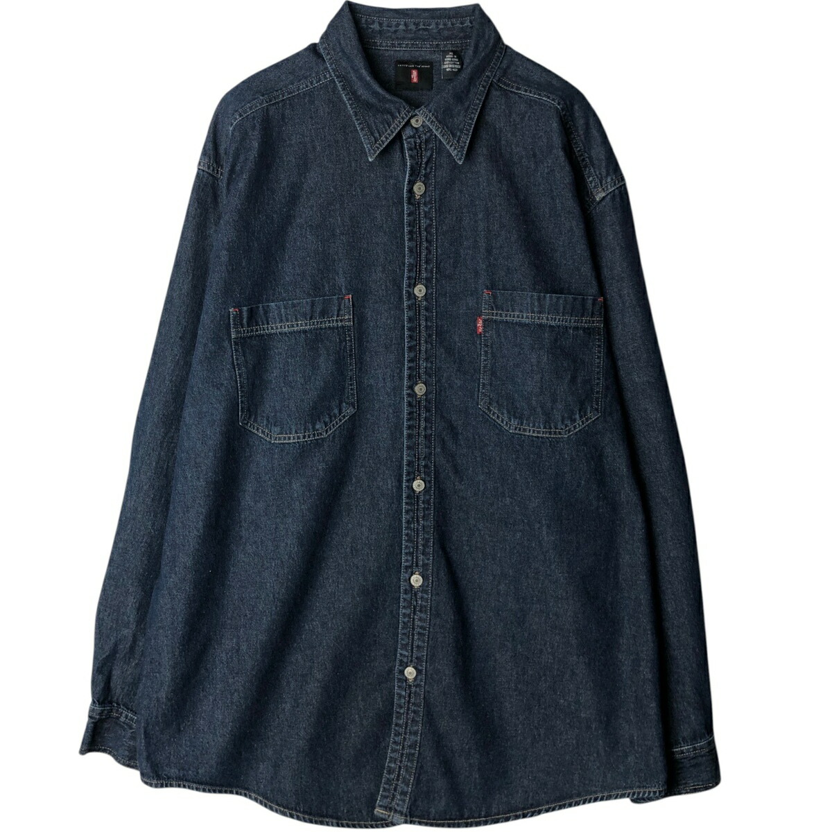 古着 濃紺 リーバイス Levi's RED TAB 長袖 デニムシャツ メンズXL相当 /eaa477962 【中古】 【260321】 ネイビー系 春夏秋冬