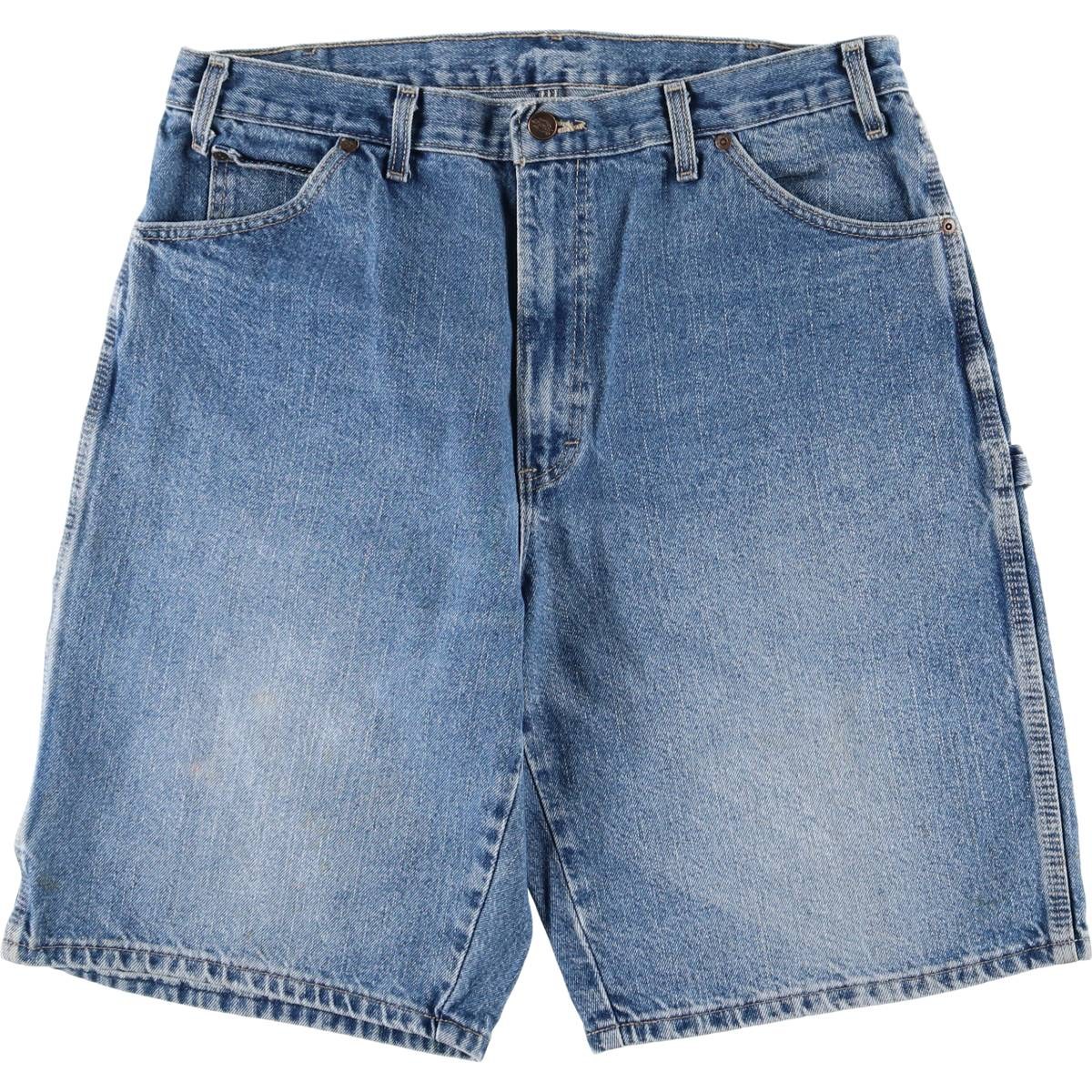 古着 ディッキーズ Dickies デニムペインタージョーツ ハーフパンツ メンズw36相当 /eaa478173 【中古】 【260325】 ブルー系 春夏秋