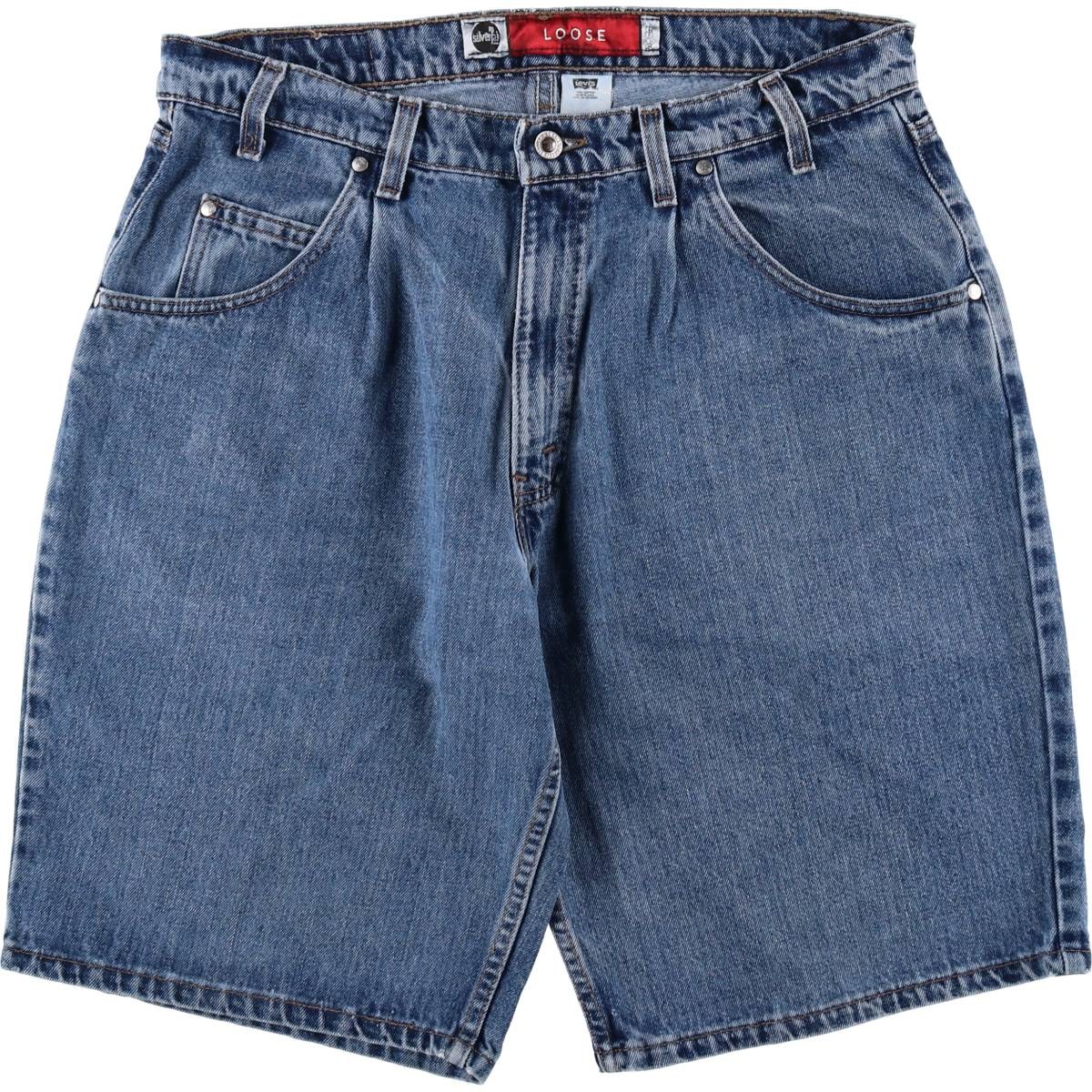 古着 90'S リーバイス Levi's SILVER TAB シルバータブ LOOSE FIT 33661-0811 デニムショーツ ハーフパンツ ジョーツ USA製 メンズw36相当 ヴィンテージ /eaa478193 【中古】 【260406】