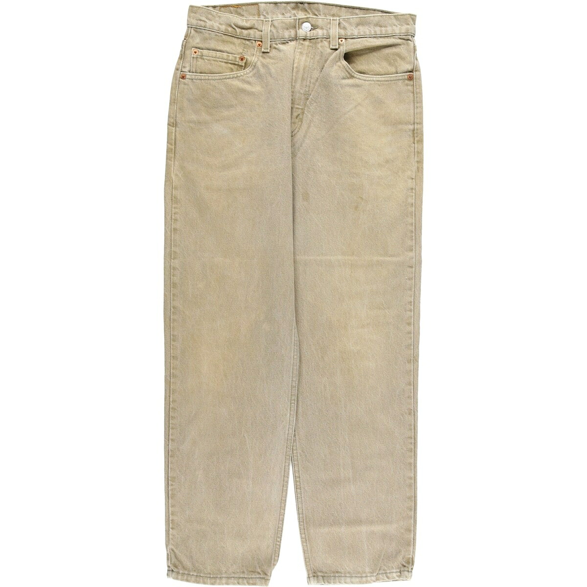 古着 90'S リーバイス Levi's 550-0232 RELAXED FIT テーパードデニムパンツ USA製 メンズw32相当 ヴィンテージ /eaa480513 【中古】 【260117】 【SS2603_10】 カーキ系 春夏秋冬