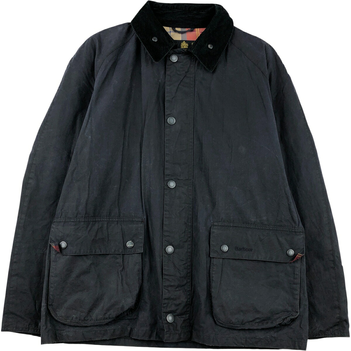 古着 00'S~ バブアー Barbour GLEN JACKET 3ワラント ワックスコットン オイルドジャケット メンズL相当 /eaa482030 【中古】 【260316】 ネイビー系 春秋冬