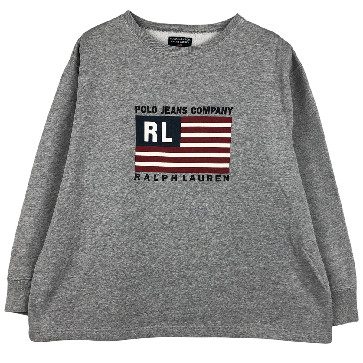 古着 00'S ラルフローレン Ralph Lauren POLO JEANS COMPANY ロゴスウェットシャツ トレーナー メンズXL相当 /eaa482140 【中古】 【260122】 【NH-2508】 【SS2603_10】 グレー系 春夏秋冬