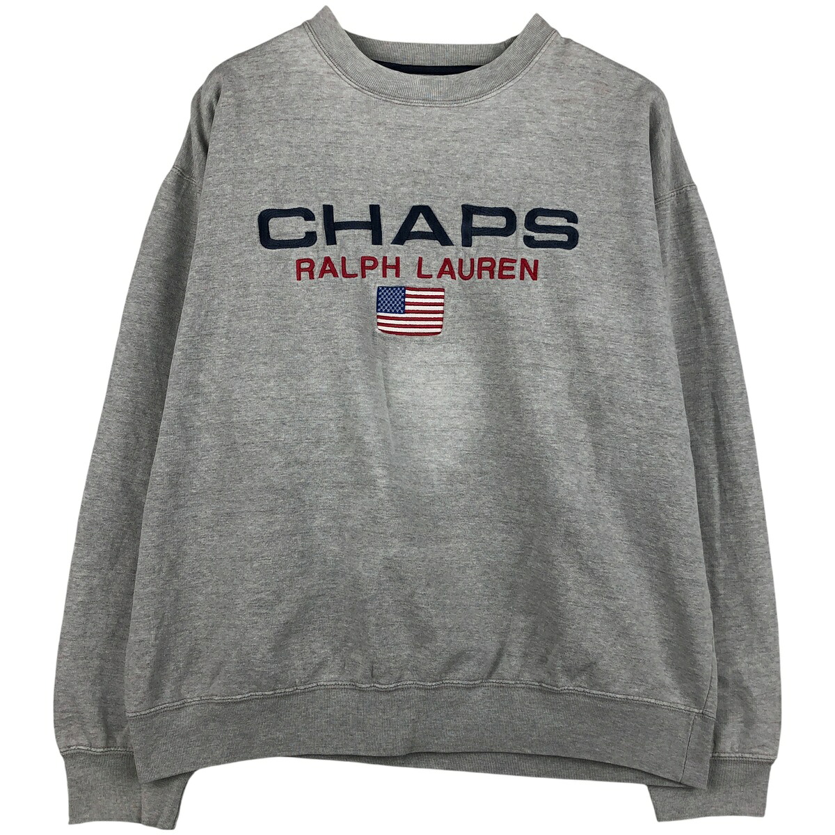 古着 ラルフローレン Ralph Lauren CHAPS チャップス ロゴスウェットシャツ トレーナー メンズL相当 /eaa482163 【中古】 【260122】 【NH-2508】 【SS2603_10】 グレー系 春夏秋冬