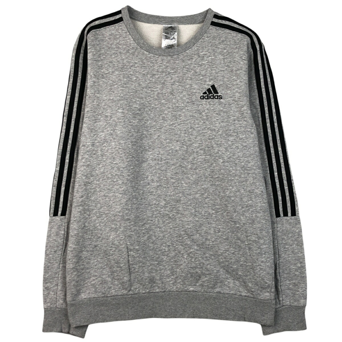 古着 アディダス adidas 3本ライン ワンポイントロゴスウェットシャツ トレーナー メンズM相当 /eaa482499 【中古】 【260118】 【NH-2508】 【SS2603_30】 グレー系 春夏秋冬