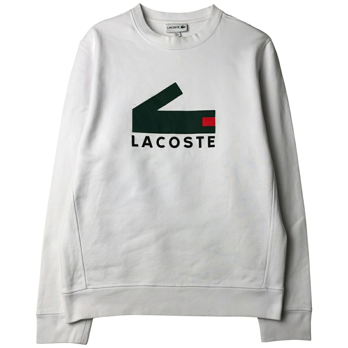 古着 ラコステ LACOSTE ロゴスウェットシャツ トレーナー メンズM相当 /eaa482938 【中古】 【260202】 【NH-2508】 【SS2603_30】 ホワイト系 春夏秋冬
