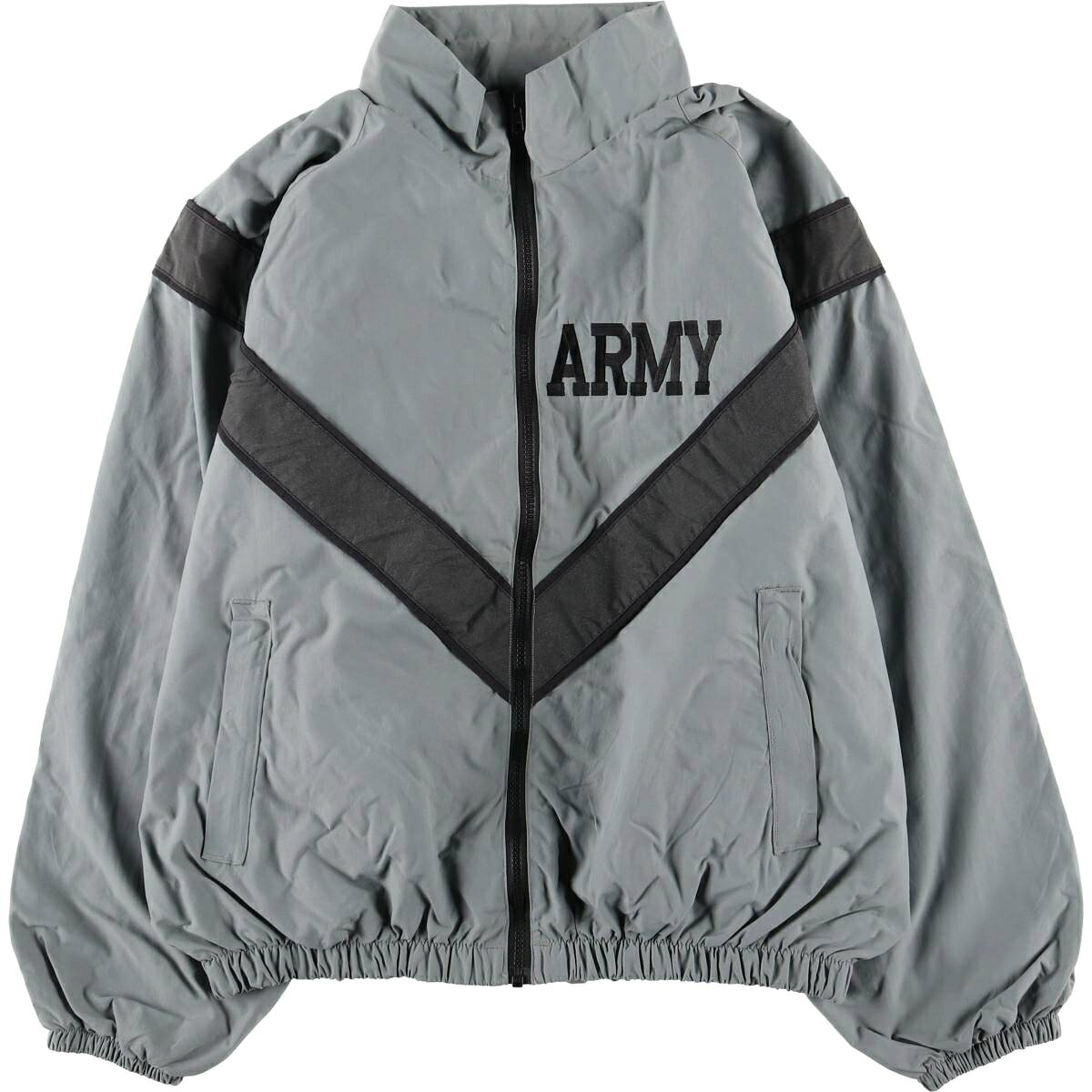 古着 90'S 米軍実品 U.S.ARMY IPFU トレーニングジャケット ナイロンジャケット USA製 SMALL-REGULAR メンズS相当 ヴィンテージ /eaa495146 【中古】 【260321】 グレー系 春秋冬