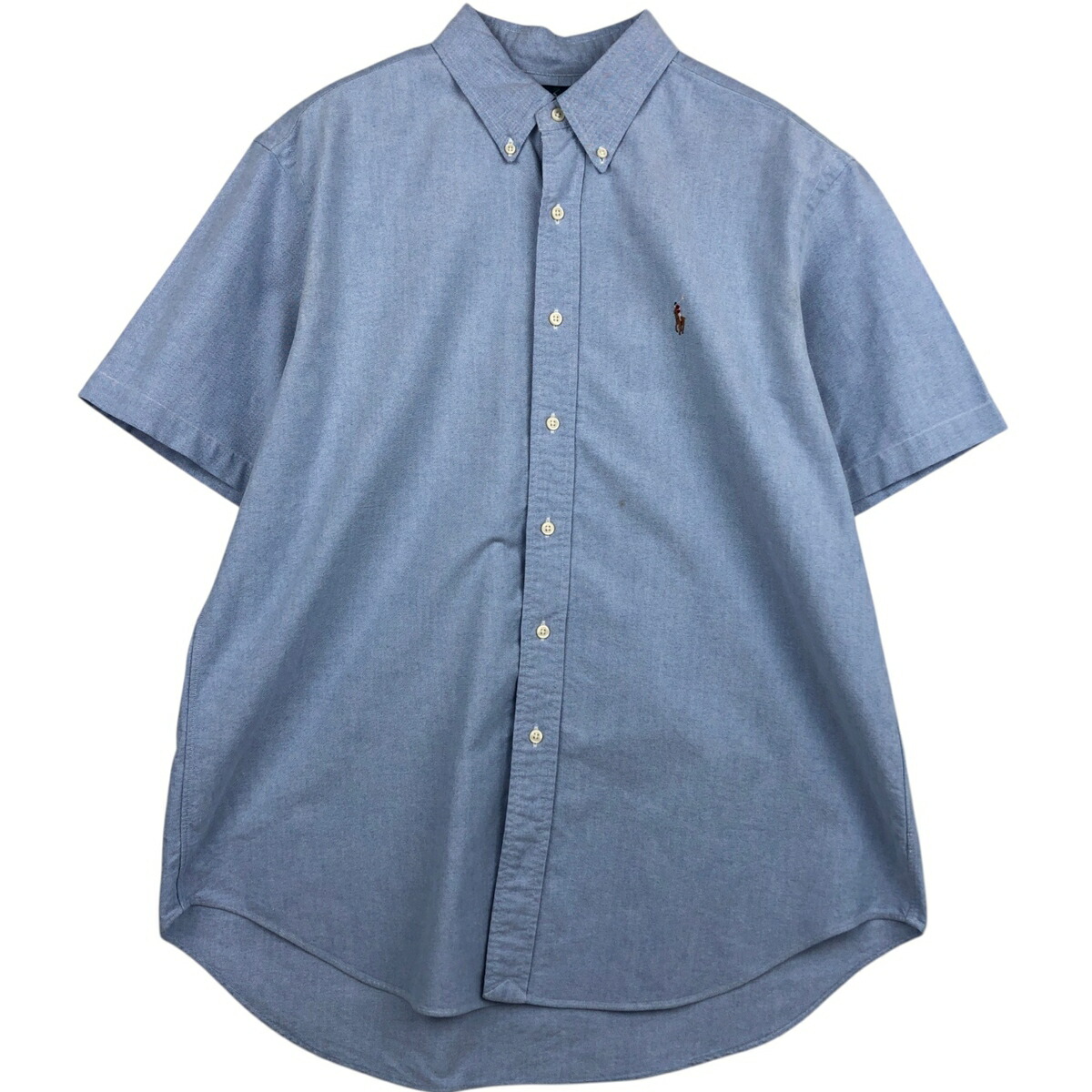 古着 ラルフローレン Ralph Lauren CLASSIC FIT クラシックフィット 半袖 ボタンダウンシャツ メンズXL相当 /eaa495232 【中古】 【260329】 ブルー系 春夏