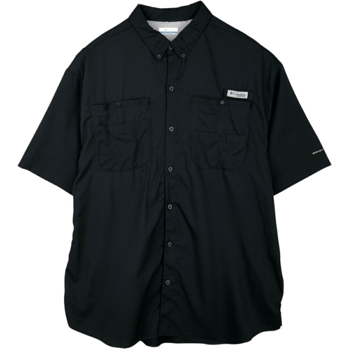 古着 コロンビア Columbia PFG OMNI-SHADE オムニシェイド 半袖 フィッシングシャツ メンズXL相当 /eaa495260 【中古】 【260322】 ブラック系 春夏