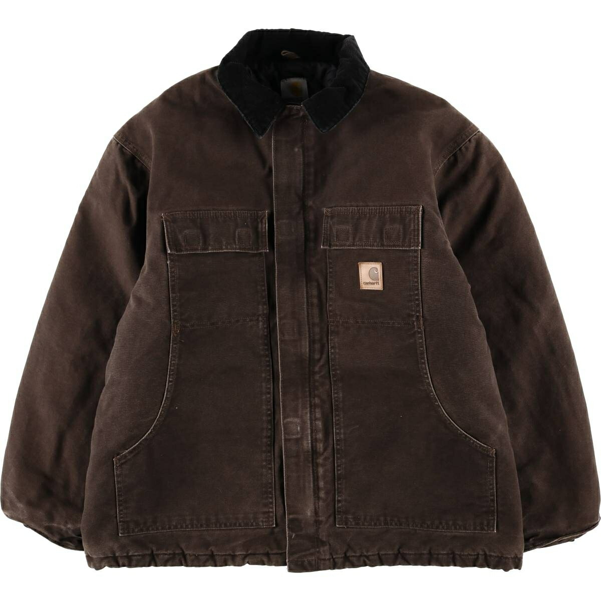 古着 カーハート Carhartt トラディショナルコート 中綿入り ダックワークジャケット メンズXL相当 /eaa495309 【中古】 【260321】 ブラウン系 春秋冬