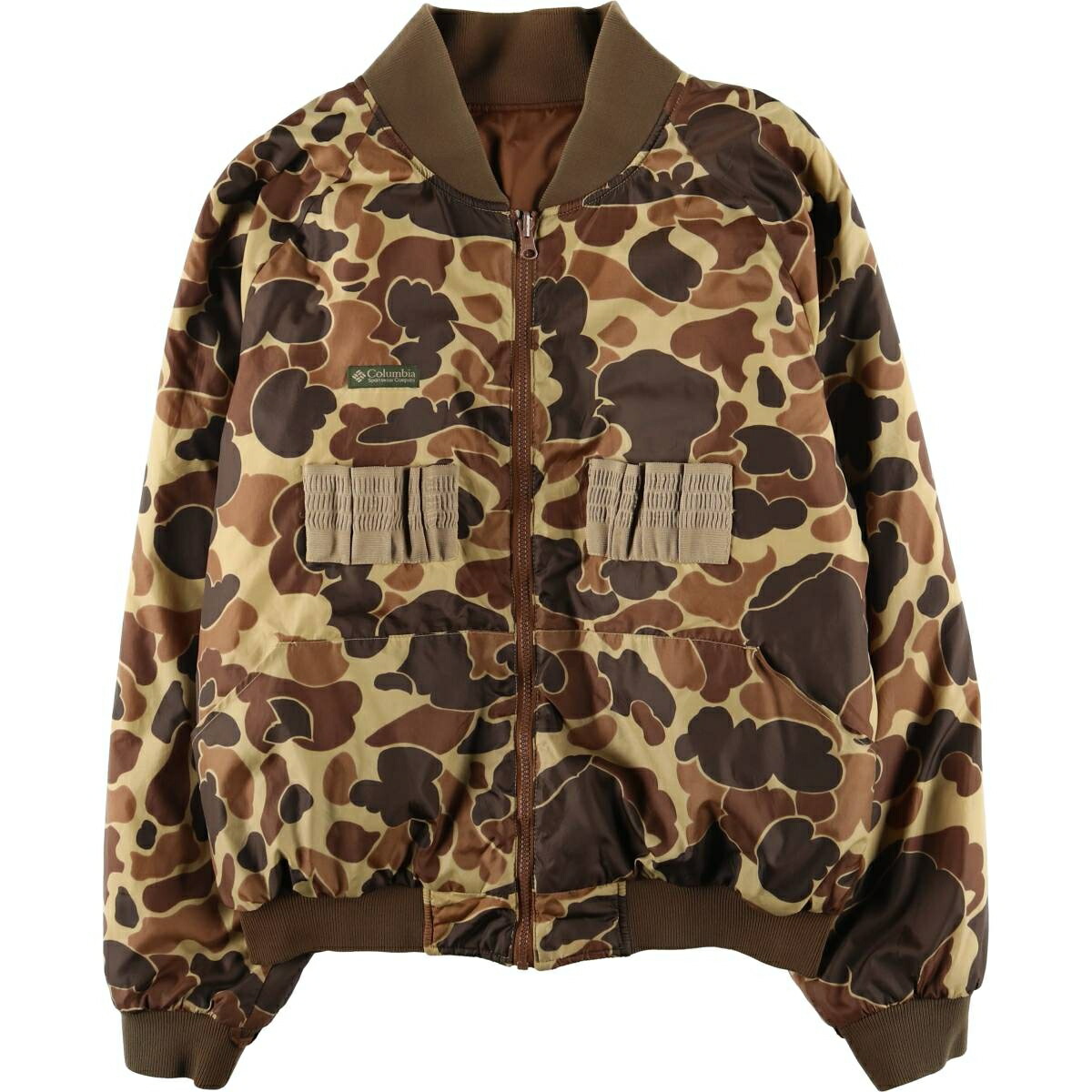 90s columbia ダックジャケット ヴィンテージ ブラウン L