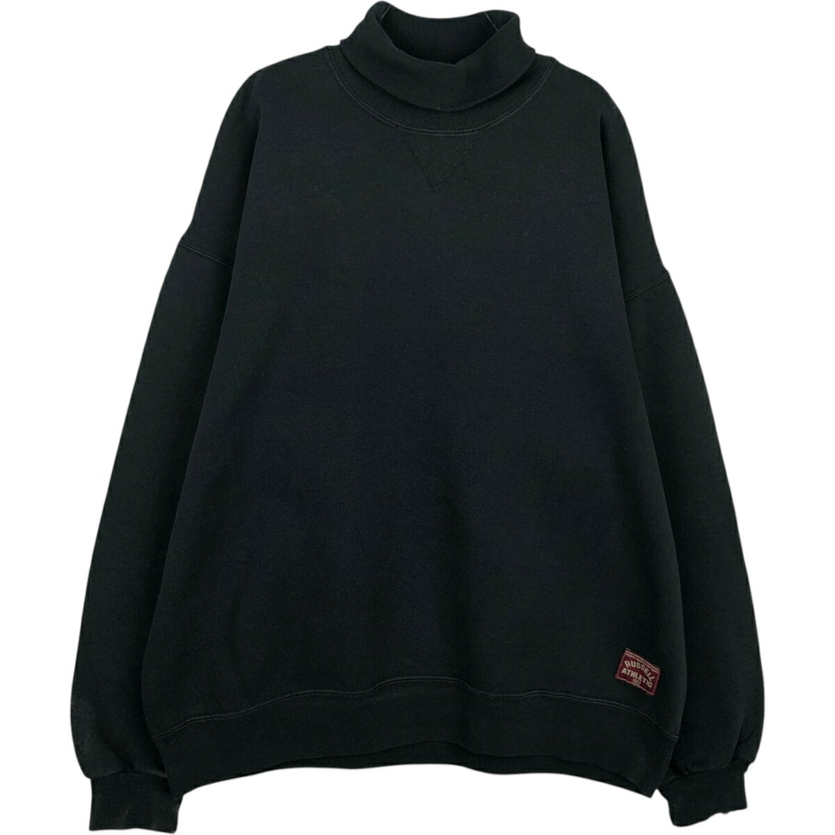 古着 90'S Velva Sheen 3連プリント カレッジスウェットシャツ