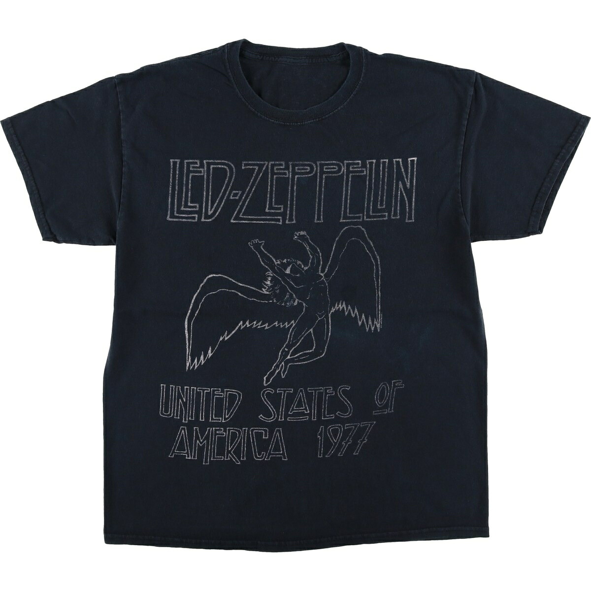 古着 LED ZEPPELIN レッドツェッペリン バンドTシャツ バンT メンズM相当 /eaa495771 【中古】 【260322】 ブラック系 春夏秋