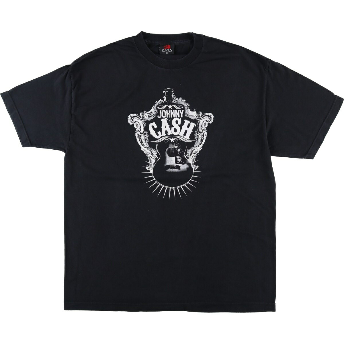 古着 ZION JOHNNY CASH ジョニーキャッシュ バンドTシャツ バンT USA製 メンズXL相当 /eaa495773 【中古】 【260323】 ブラック系 春夏秋
