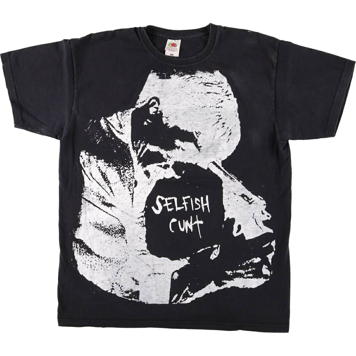 古着 フルーツオブザルーム FRUIT OF THE LOOM SELFISH CUNT セルフィッシュカント バンドTシャツ バンT メンズM相当 /eaa495829 【中古】 【260322】 ブラック系 春夏秋