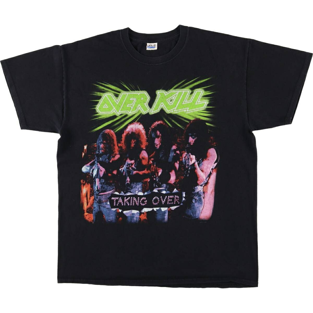 古着 アンビル Anvil Overkill オーヴァーキル バンドTシャツ バンT メンズM相当 /eaa495895 【中古】 【260322】 ブラック系 春夏秋 8,026円