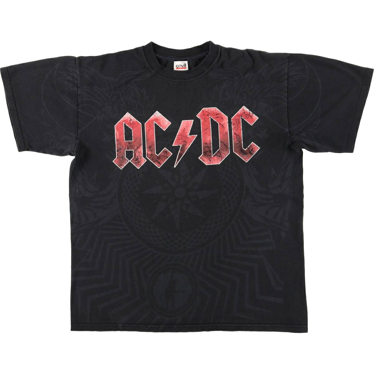 古着 90'S~ アンビル Anvil AC/DC エーシーディーシー バンドTシャツ バンT メンズL相当 /eaa495915 【中古】 【260322】 ブラック系 春夏秋