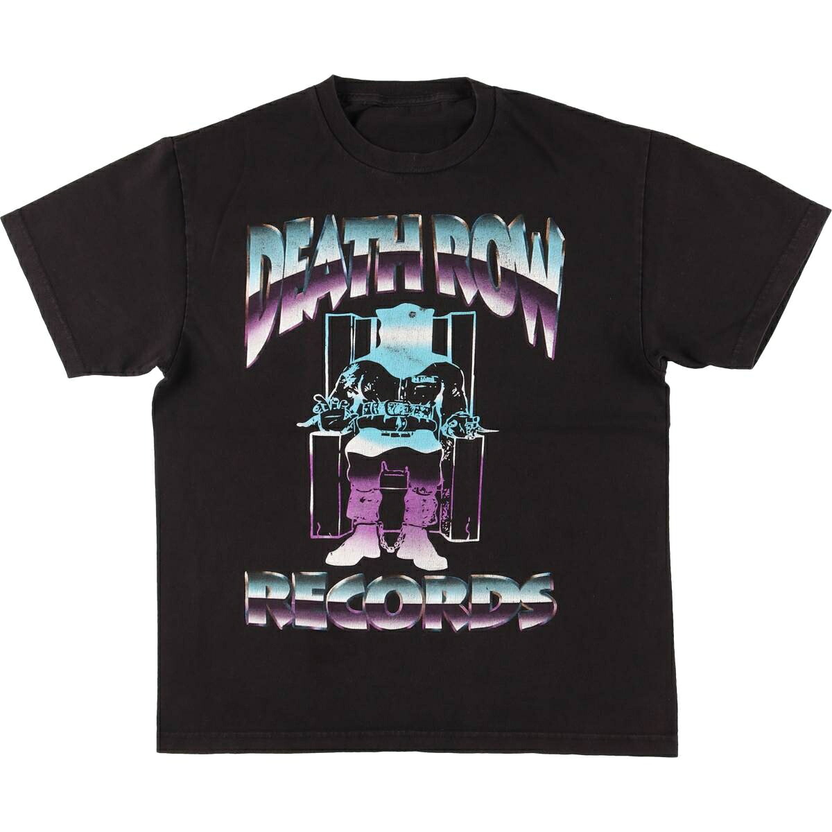 古着 DEATH ROW RECODS デス ロウ レコード ラップTシャツ ラップT メンズL相当 /eaa495943 【中古】 【260322】 ブラック系 春夏秋