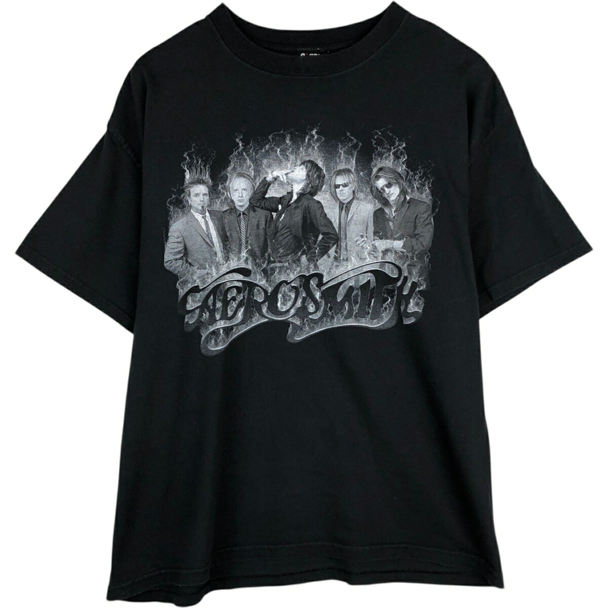 古着 GIANT AEROSMITH エアロスミス バンドTシャツ バンT USA製 メンズXL相当 /eaa495960 【中古】 【260323】 ブラック系 春夏秋