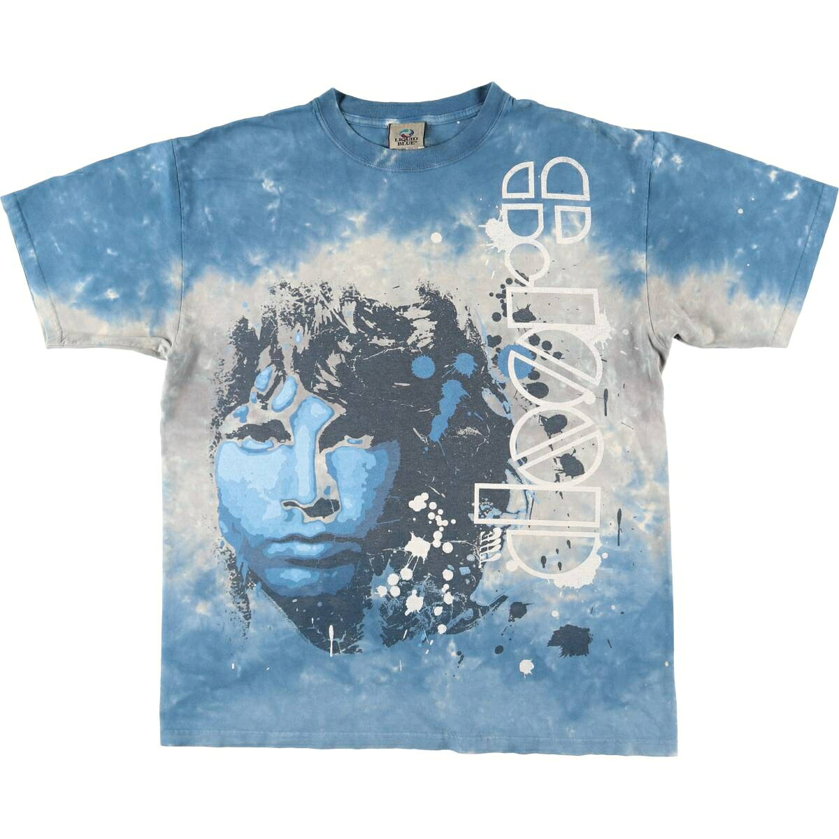 古着 00'S リキッドブルー LIQUID BLUE The Doorsドアーズ タイダイ柄 バンドTシャツ バンT メンズL相当 /eaa495962 【中古】 【260322】 ブルー系 春夏秋
