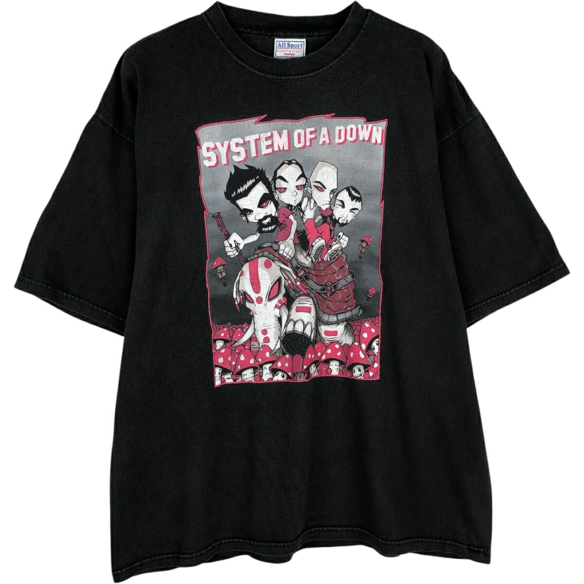 古着 ALL SPORT System of a Down システムオブアダウン バンドTシャツ バンT メンズL相当 /eaa495965 【中古】 【260323】 ブラック系 春夏秋