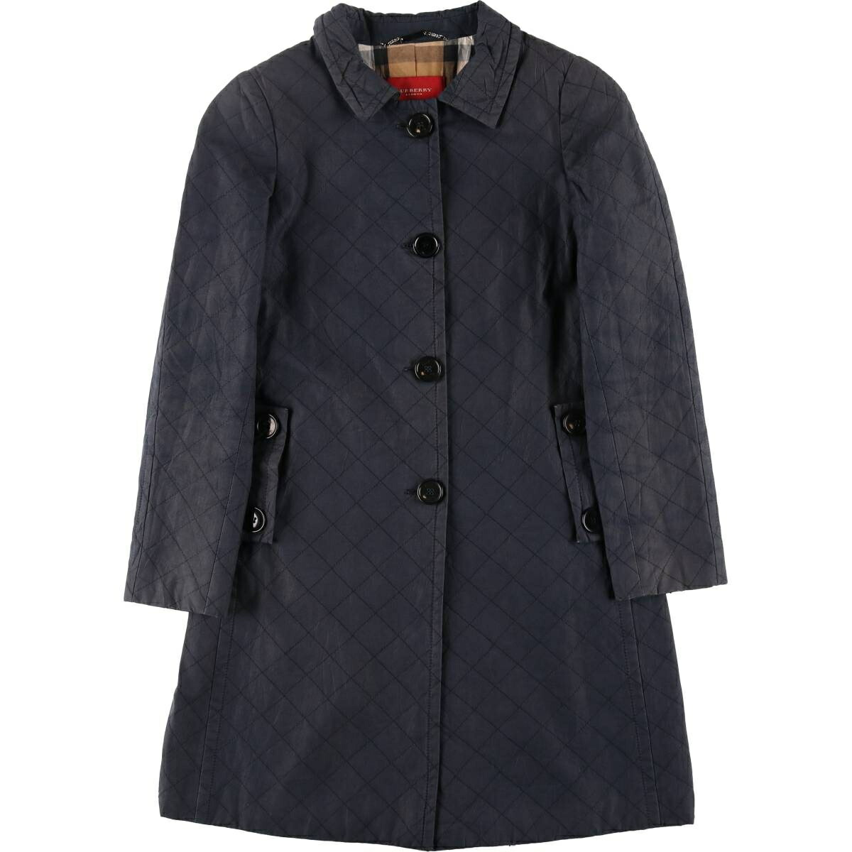 バーバリーブルーレーベル 90s オールド ステンカラーコート 38 黒 BURBERRY BLUE LABEL レディース 楽天市場】古着 BURBERRY BLUE LABEL バーバリーブルーレーベル 90s