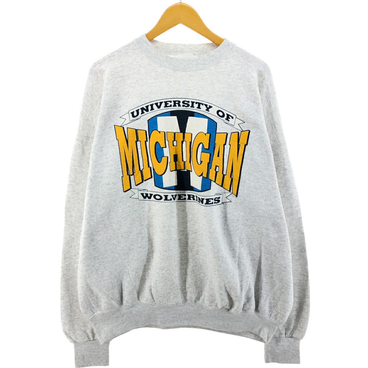 古着 90'S SANTEE MICHIGAN ミシガン大学 カレッジスウェットシャツ トレーナー USA製 メンズXXL相当 ヴィンテージ /eaa501355 【中古】 【250328】