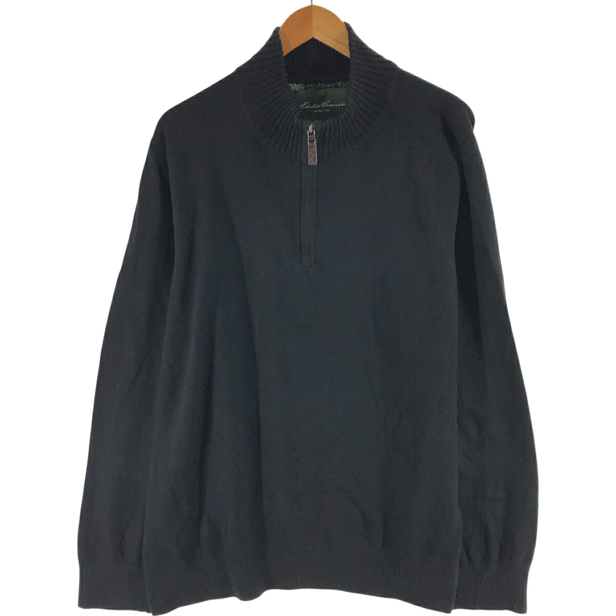 古着 エディーバウアー Eddie Bauer コットンニットハーフジップセーター メンズXXL相当 /eaa501771 【中古】 【250314】 【SS2603_50】
