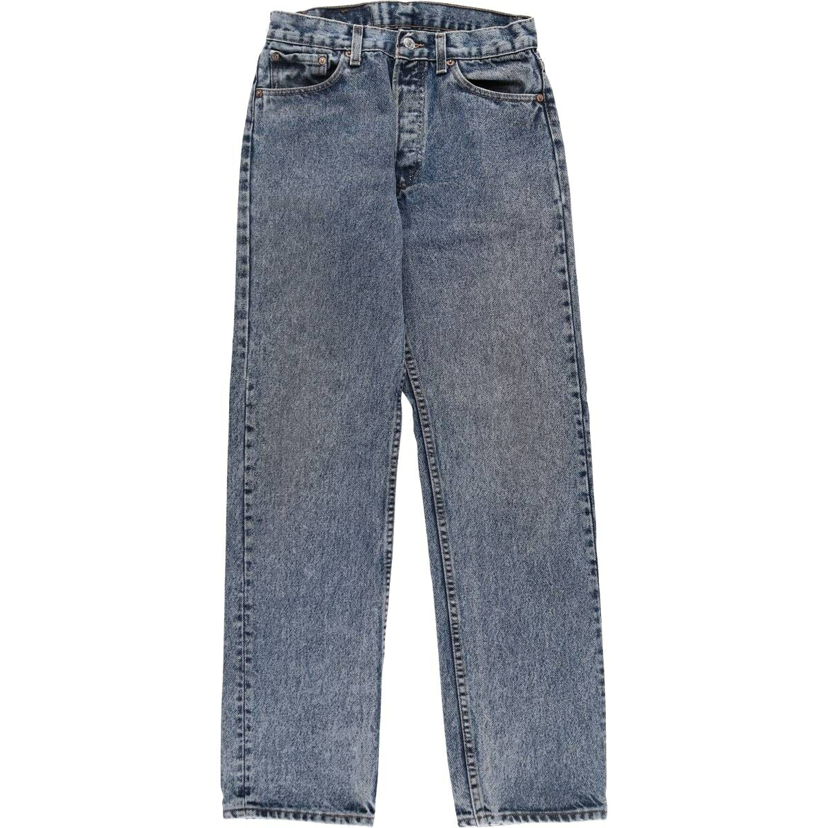 古着 90'S リーバイス Levi's 501-0165 ケミカルウォッシュ ストレートデニムパンツ USA製 レディースL(w28)相当 ヴィンテージ /eaa511742 【中古】 【250512】 【Elulu/エルル】 【SS2603_10】