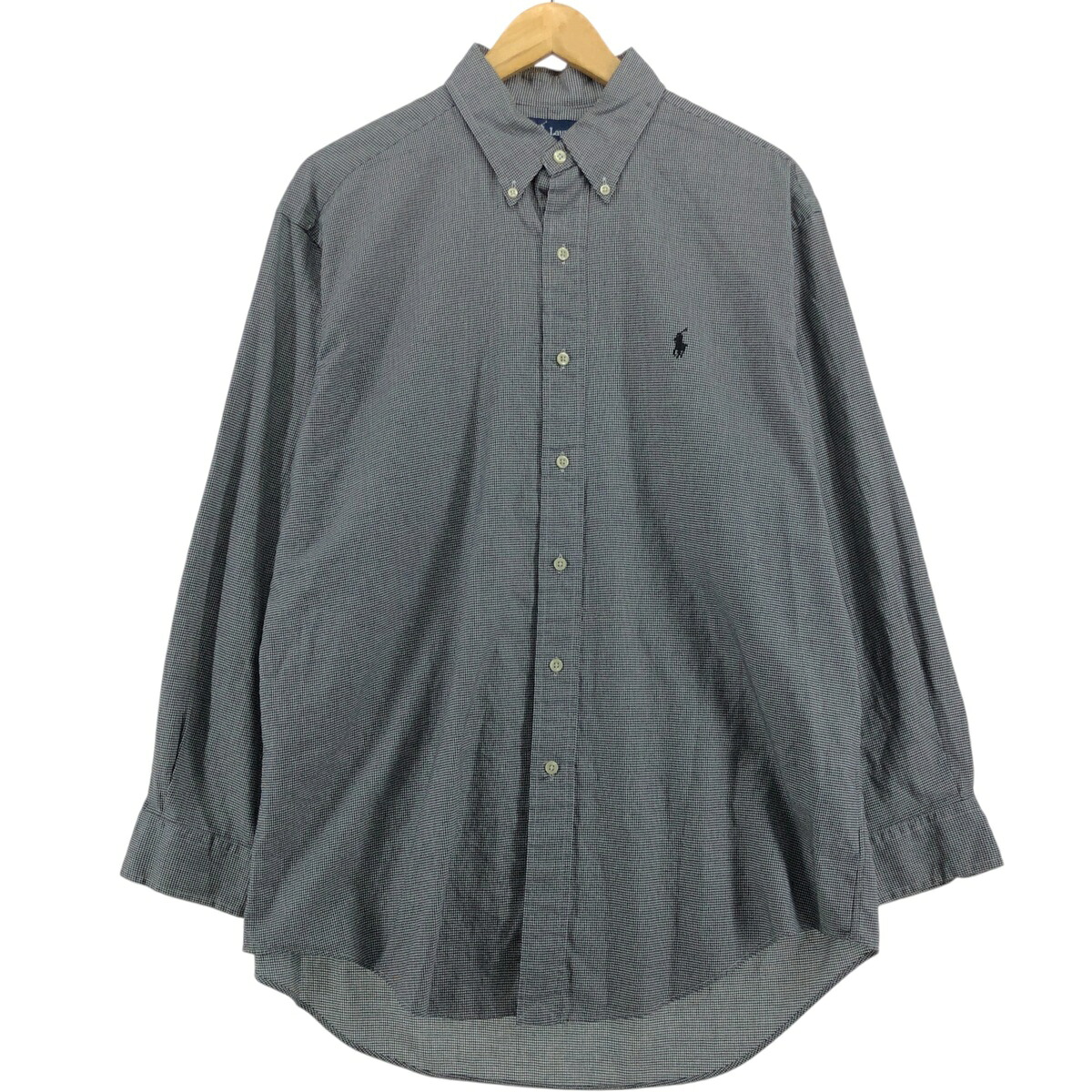 古着 ラルフローレン Ralph Lauren YARMOUTH 千鳥格子柄 長袖 ボタンダウンシャツ メンズL相当 /eaa521304 【中古】 【250214】 【SS2603_10】